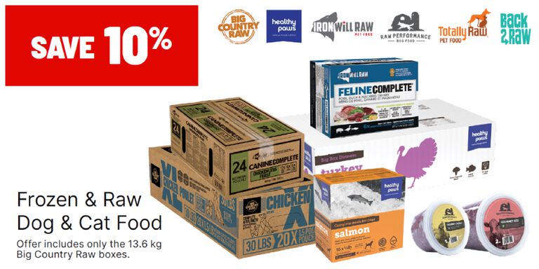 Save 10% on Raw Food