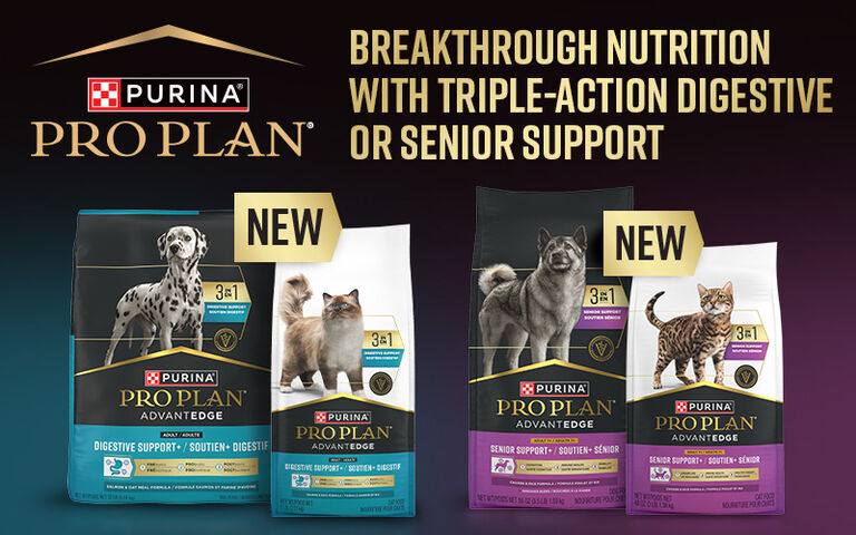 Breakthrough nutrition with triple-action digestive or senior support