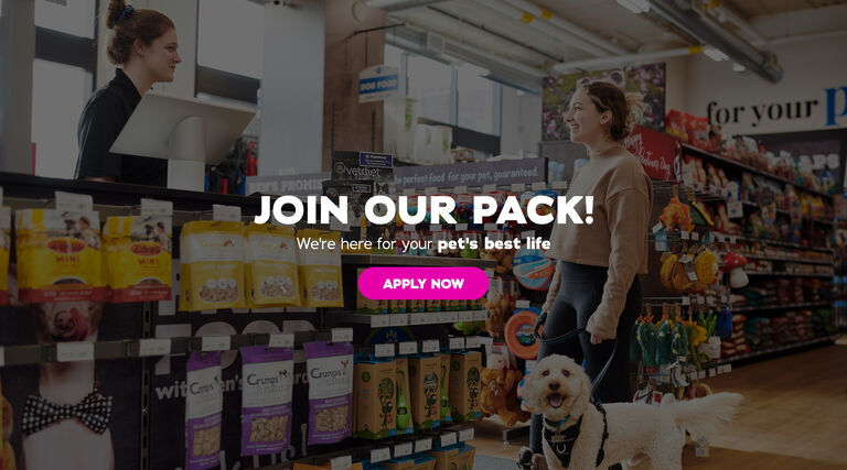 Join our pack! We're here for your pet's best life - Apply now