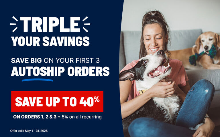 Triple your savings! Save big on your first 3 autoship orders!
