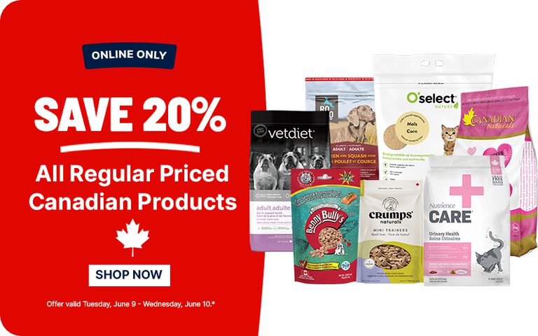 Online only: Save 20% on all regular-priced Canadian products. Shop now. Offer valid June 9&ndash;10.