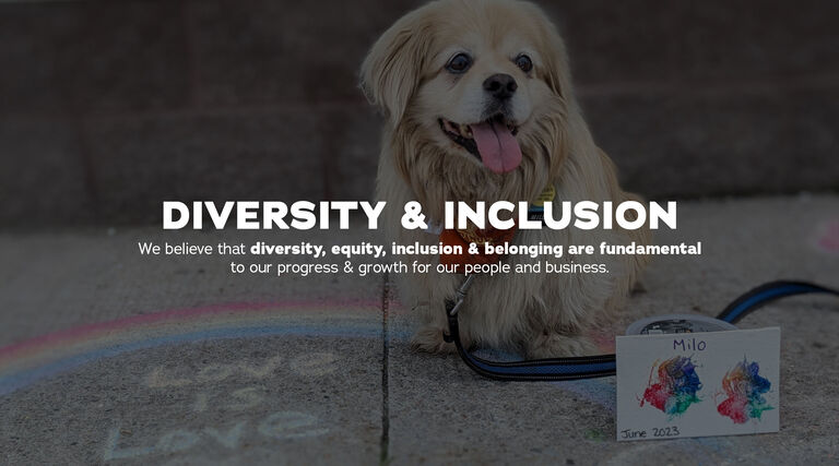 Diversity and inclusion - we believe that diversity, equity, inclusion and belonging are fundamental to our progress and growth for people and business.