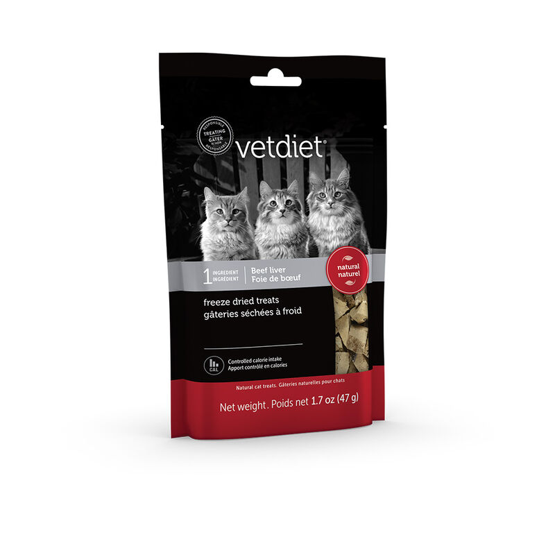 Vetdiet, Freeze Dried Cat Treats - Beef Liver - 47 g - Freeze Dried Cat Treat image number null