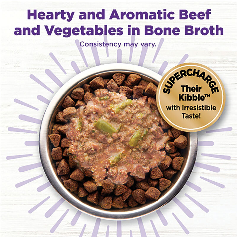 Wellness, Bowl Boosters - Hearty Toppers - Beef & Green Beans in Bone Broth - 156 g - Wet Dog Food image number null
