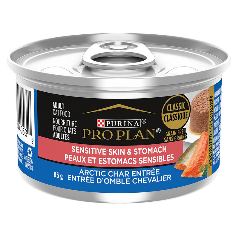 Pro Plan, Adult Cat Sensitive Skin & Stomach Grain-Free - Arctic Char - 85 g - Wet Cat Food image number null
