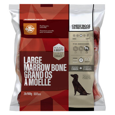 Big Country Raw, Beef Marrow Bone - Frozen Dog Food