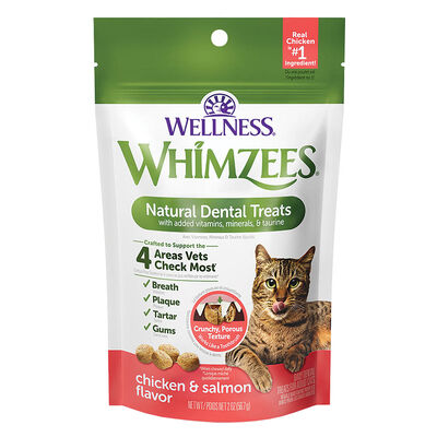 Whimzees, Feline Dental Treats - Chicken & Salmon - 56.69 g