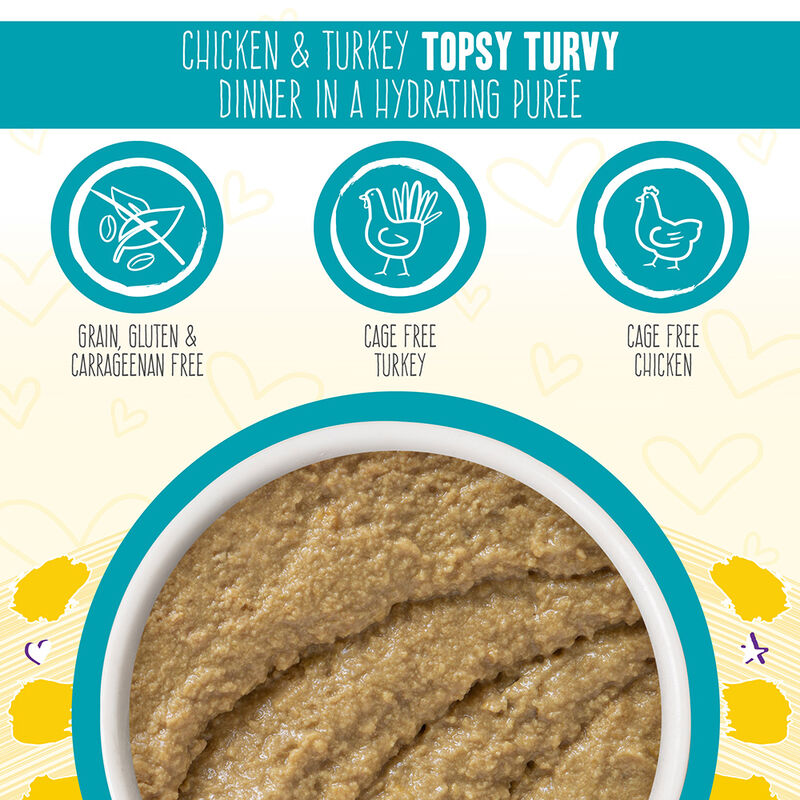 Weruva, Can, Feline Adult - Topsy Turvy Chicken & Turkey - 156 g - Pate - Wet Cat Food image number null