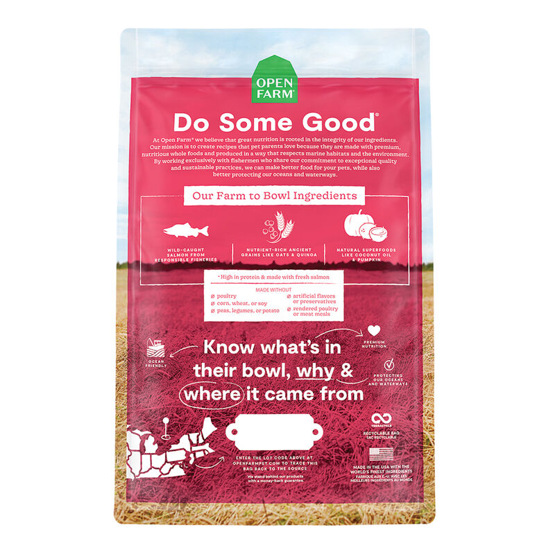 Open Farm, Wild Salmon & Ancient Grains Adult Dog Dry Food - Dry Dog Food image number null