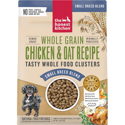 The Honest Kitchen, Small Breed, Whole Food Clusters, Whole Grain Chicken & Oat Recipe - Dry Dog Foo