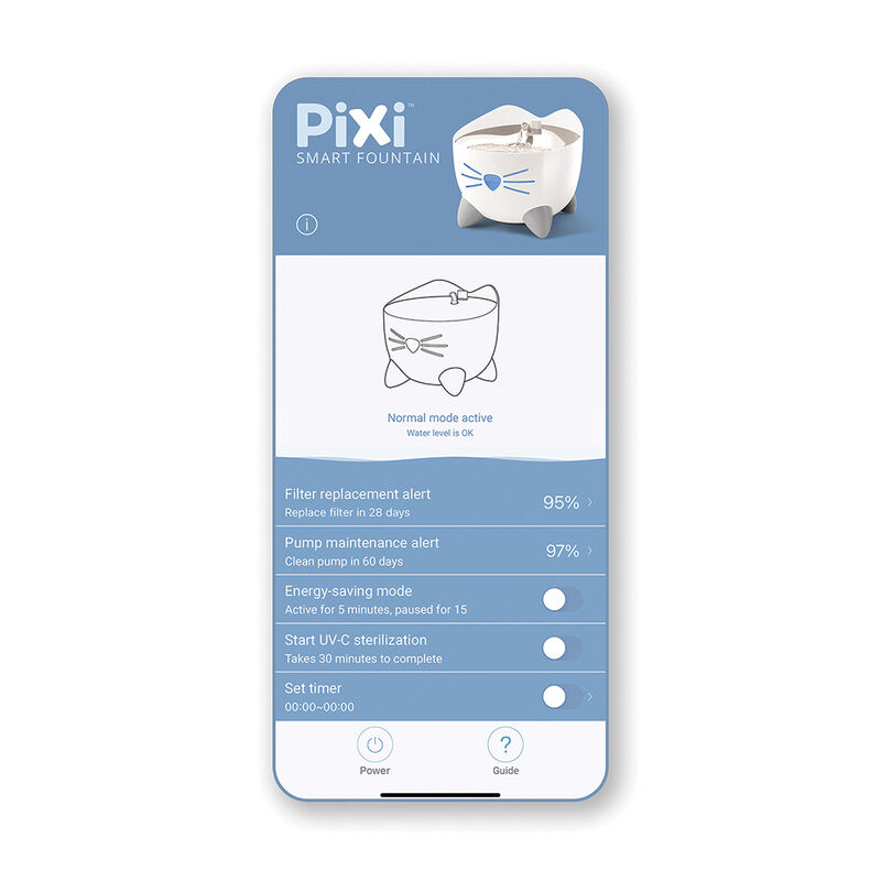 Catit, PIXI Smart Fountain w/ Stainless Steel Top image number null