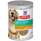 Science Diet, Adult Perfect Weight Chicken & Vegetable Canned Dog Food for healthy weight management image number null