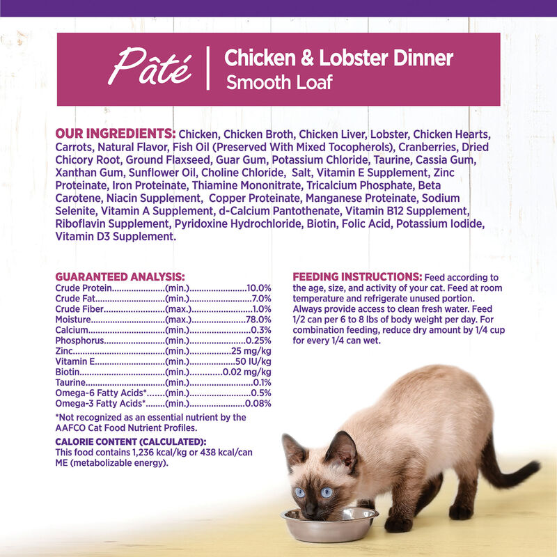 Wellness, Canned Cat Food, Complete Health, Chicken & Lobster - Wet Cat Food image number null