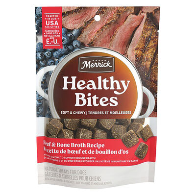 Merrick, Healthy Bites Beef & Bone Broth - Dog Treats