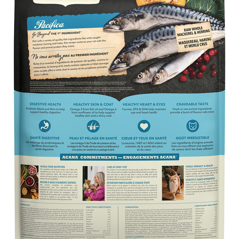 Acana, Feline Adult - Pacifica - Dry Cat Food image number null