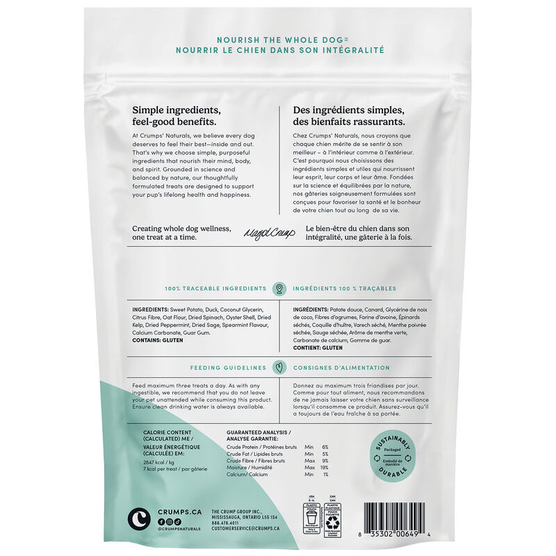 Crumps' Naturals, Fresh Bites with Spearmint - Dog Dental Treat image number null