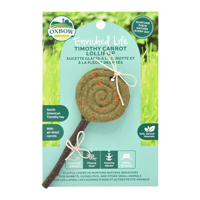 Oxbow, Enriched Life, Timothy Lollipop Carrot