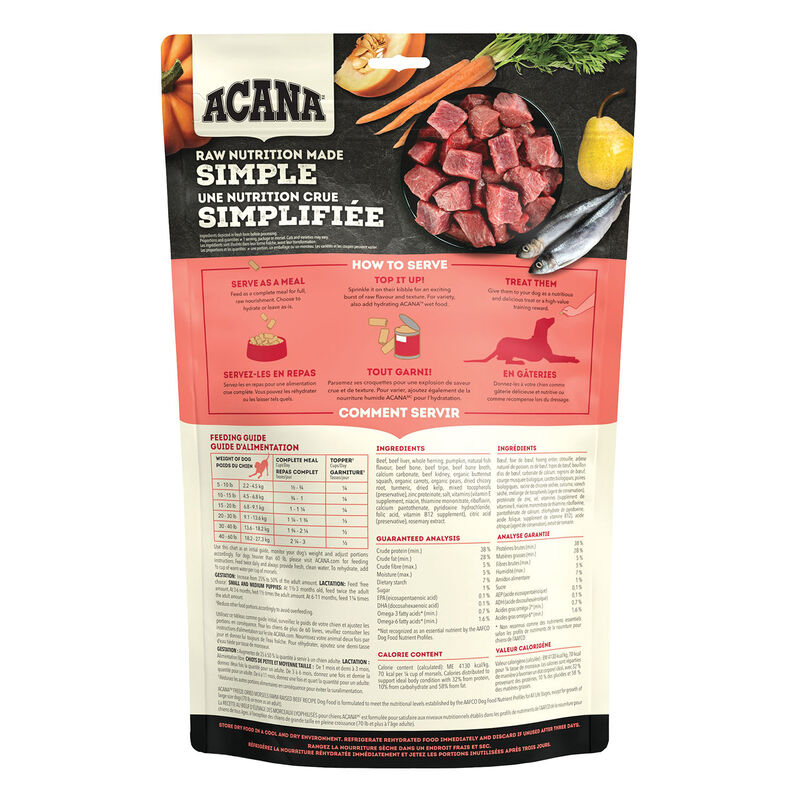 Acana, Adult - FD Morsels - Ranch Raised Beef - 227 g - Freeze Dried Dog Food image number null