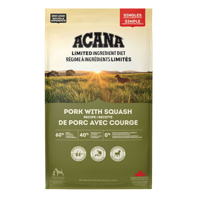 Acana, Adult - Singles Pork & Squash - Dry Dog Food