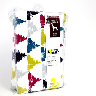 BeOneBreed Dog Bed Cover - Triangle Print - L
