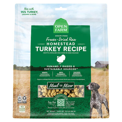 Open Farm, Homestead Turkey Freeze Dried Raw Dog Food - Freeze Dried Dog Food