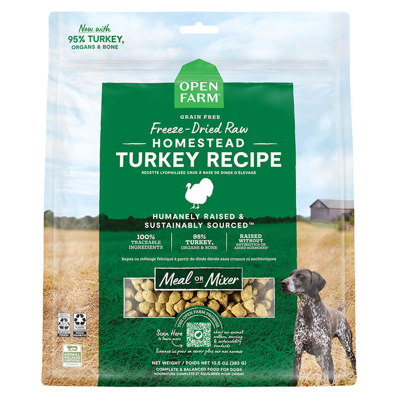 Open Farm, Homestead Turkey Freeze Dried Raw Dog Food - Freeze Dried Dog Food image number null