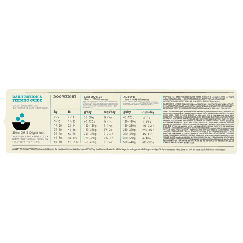 Acana, Dog Classics Wild Coast - Dry Dog Food image number null