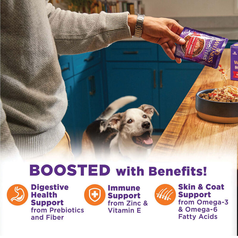 Wellness, Bowl Boosters - Hearty Toppers - Turkey & Sweet Potatoes in Bone Broth - 156 g - Wet Dog F image number null