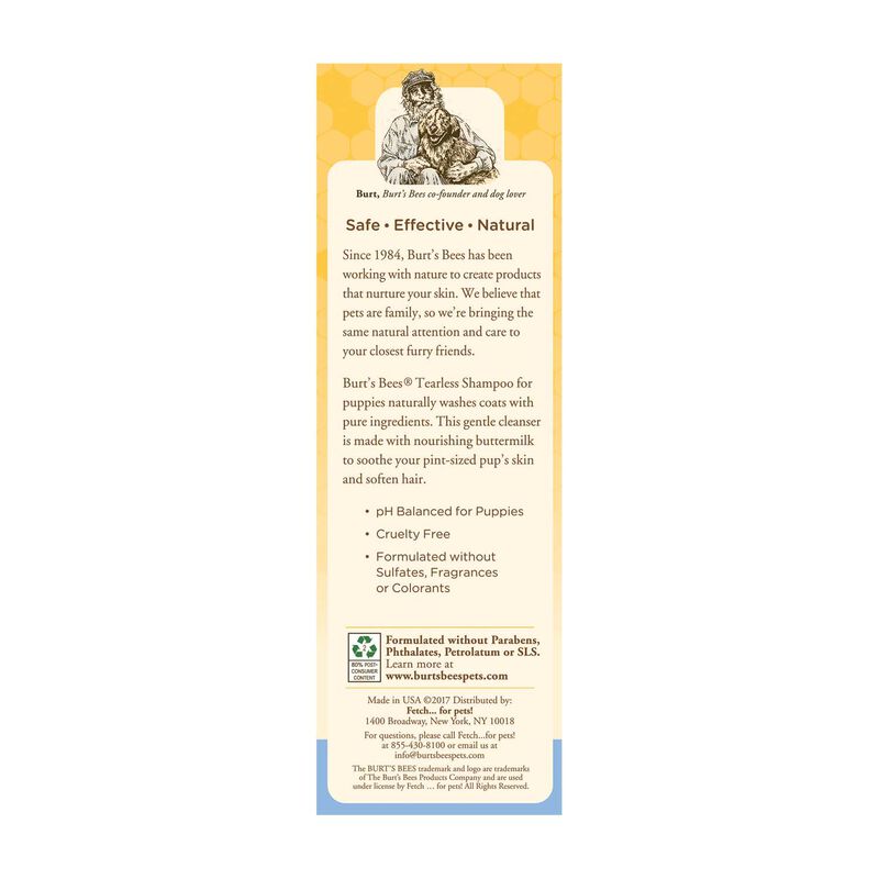 Burt's Bees, Puppy Tearless Dog Shampoo - 473 ml image number null