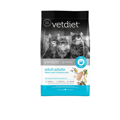 Vetdiet, Feline Adult - Weight Control - Chicken & Rice - Dry Cat Food