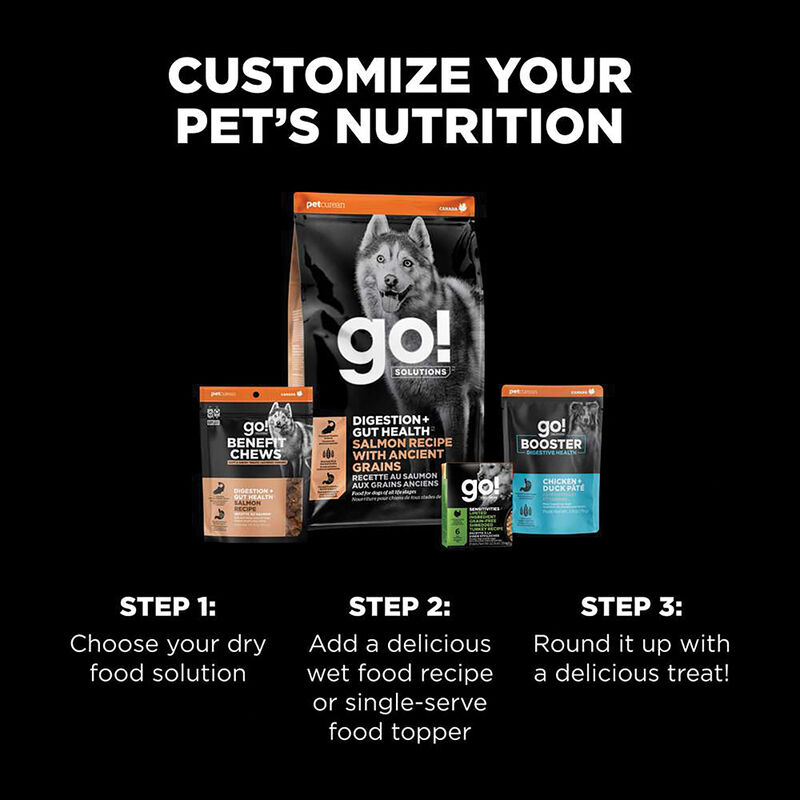 Go! Solutions,Benefit Chews - Digestion + Gut Health Salmon Dog Treats - 170 g image number null