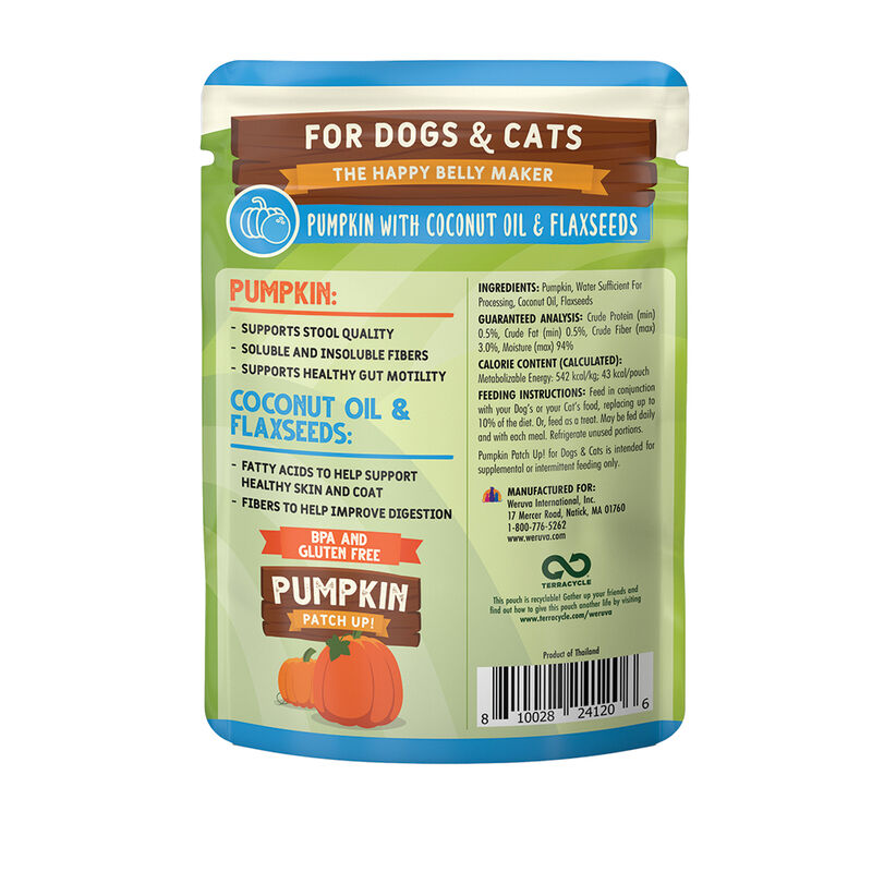 Weruva, Pouch, Adult - Pumpkin Patch Up - Coconut & Flax - Puree - Wet Dog Food image number null