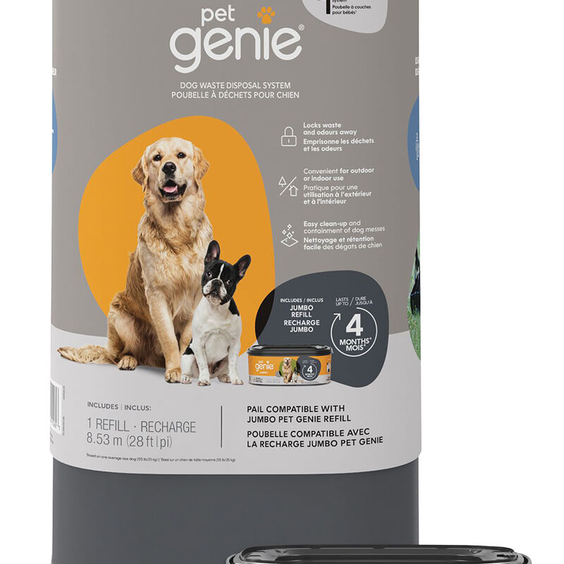 Pet Genie, Dog Waste Disposal System with Jumbo Refill image number null