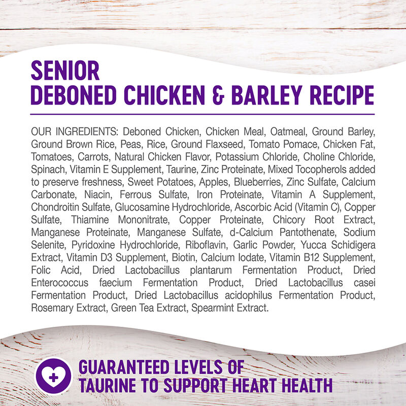 Wellness, Senior Complete Health - Chicken & Barley - Dry Dog Food image number null