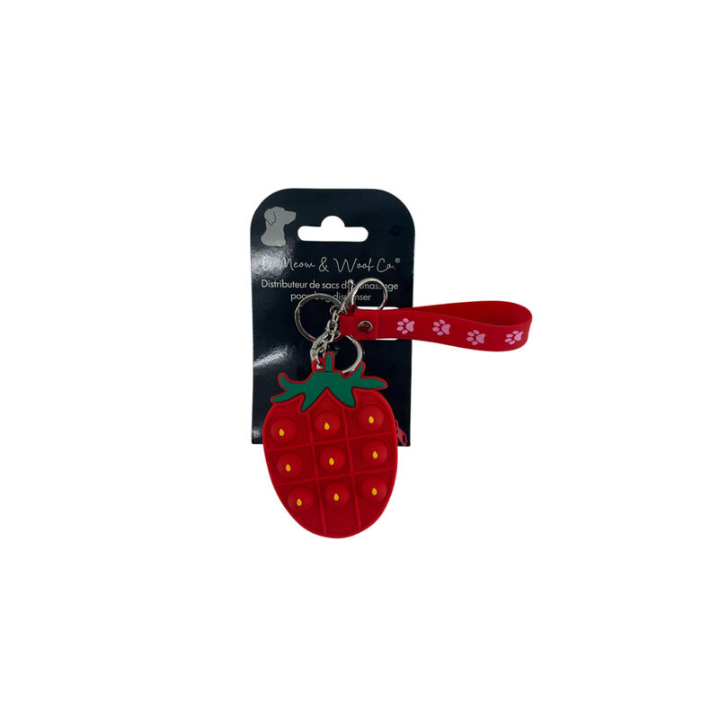 Meow & Woof, Poop Bag Dispenser - Strawberry image number null