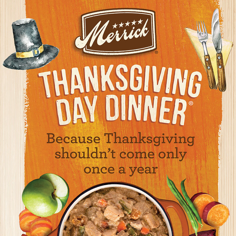 Merrick, Can, Thanksgiving Day Dinner - 360g - Wet Dog Food image number null