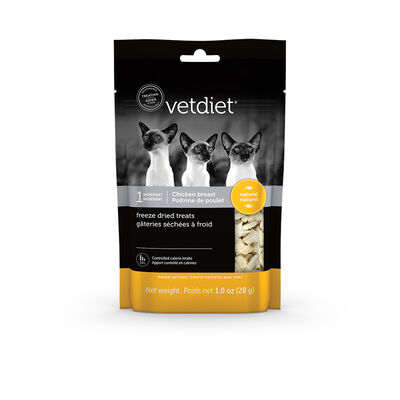Vetdiet, Freeze Dried Cat Treats - Chicken Breast - 28 g - Freeze Dried Cat Treat