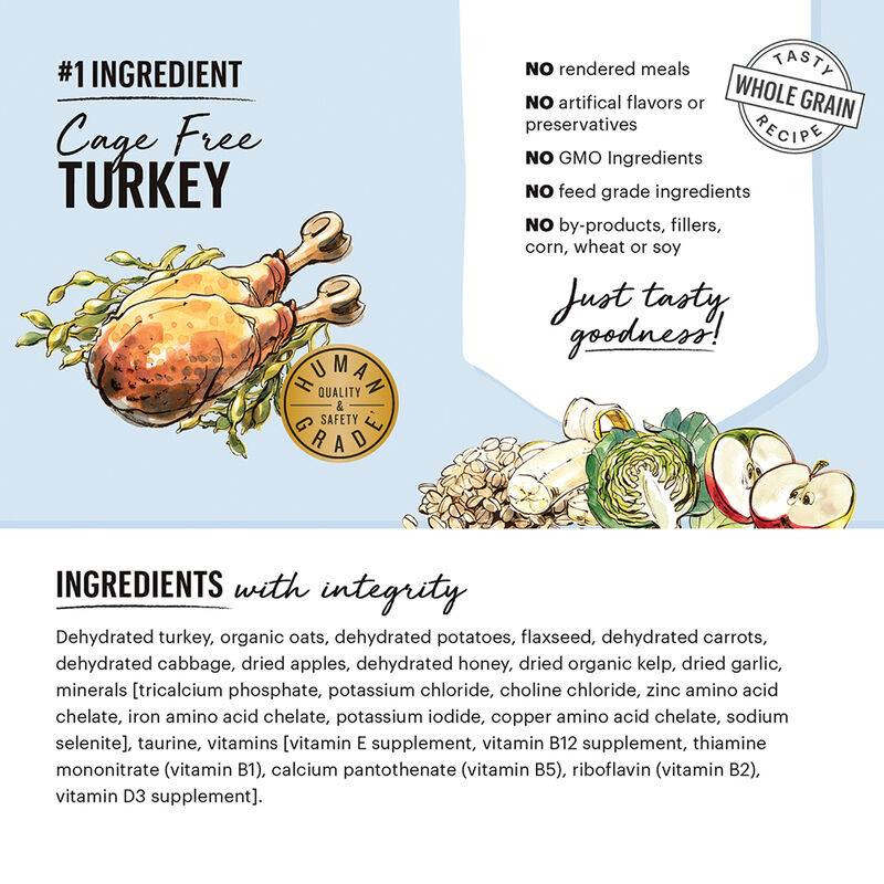 The Honest Kitchen,Whole Grain Turkey Recipe - Freeze Dried Dog Food image number null