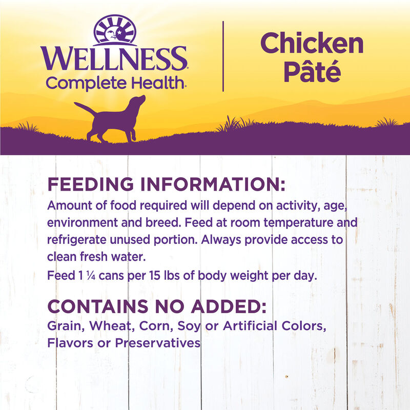 Wellness, Canned Dog Food, Chicken & Sweet Potato - Wet Dog Food image number null