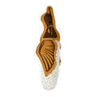 Tall Tails, Natural Leather & Rope Quacker Crunch Toy - 16" - Tug Dog Toy image number null
