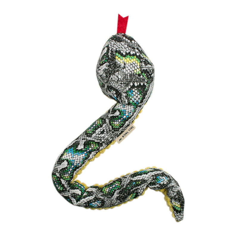 Tall Tails, Snake - Green - 23" - Plush Dog Toy image number null