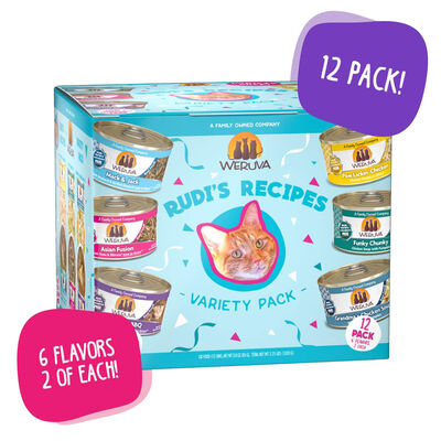 Weruva, Can Feline - Rudi's Recipes VP 12 pk - 85 g - Shreds  - Wet Cat Food