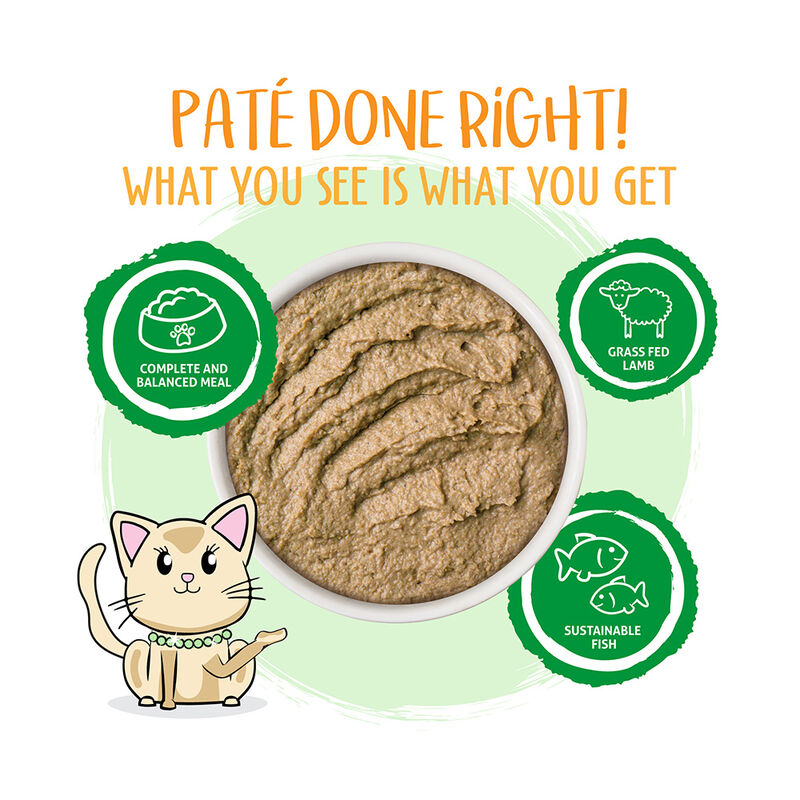 Weruva, Pouch Feline - Lets Make a Meal - Lamb & Mackeral - 80 g - Pate - Wet Cat Food image number null