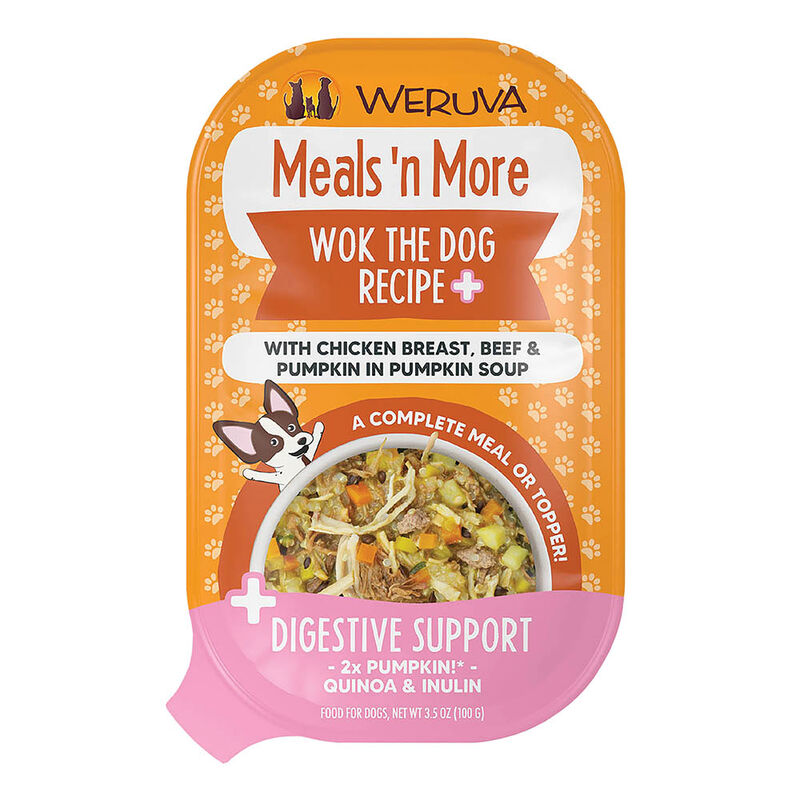 Weruva, Tub, Adult - Wok The Dog - 100 g - Shreds  - Wet Dog Food image number null