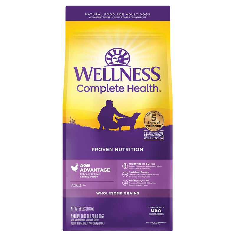 Wellness, Senior Complete Health - Debonded Chicken & Barley - 11.8 kg - Dry Dog Food image number null