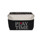 Storage Oasis, Rectangle Storage Bin - Play Time - Black - 15x10.5x15" image number null