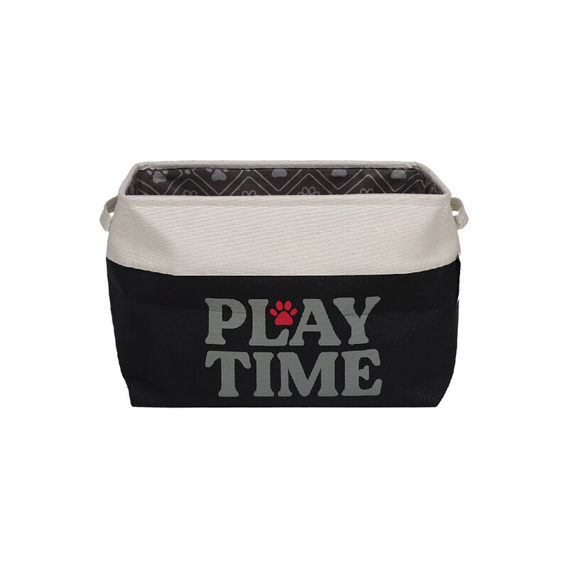 Storage Oasis, Rectangle Storage Bin - Play Time - Black - 15x10.5x15" image number null