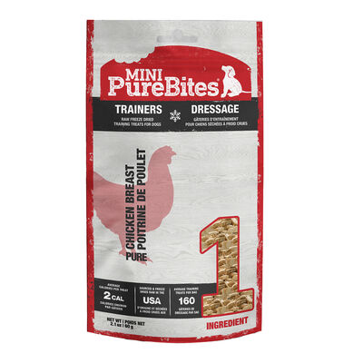 PureBites, Mini Trainers - Chicken Breast - 60 g - Freeze Dried Dog Treat