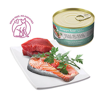 Snappy Tom, Can, Feline Adult - Tuna with Salmon - 156 g
