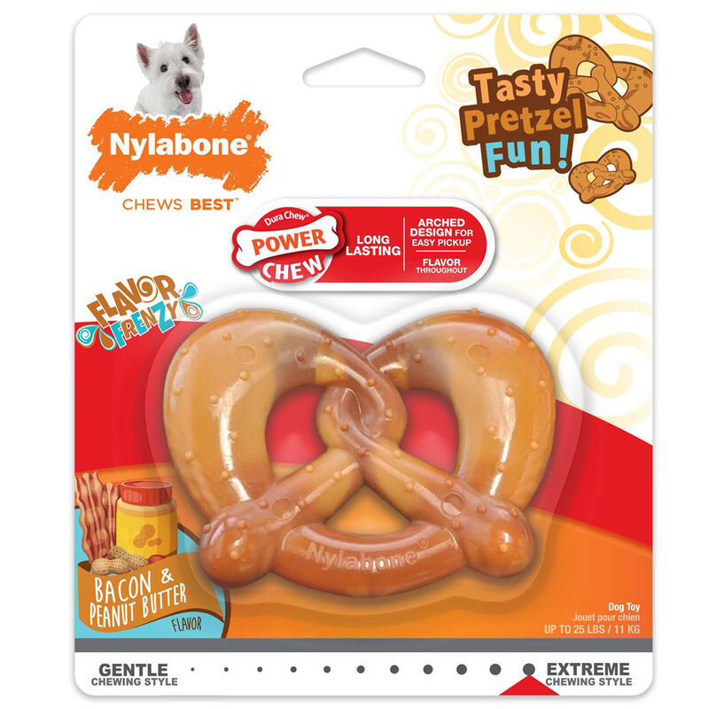 Nylabone, Flavor Frenzy, Pretzel - Bacon/Peanut Butter - Regular image number null